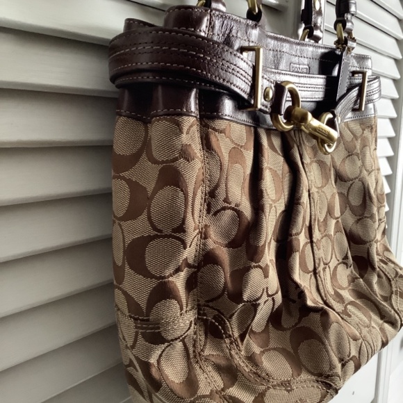 Coach signature handbag tan handbag - Picture 5 of 10